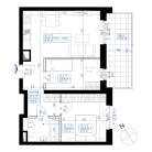 Nowe mieszkanie 4E-658 | 53,99 m2 | 3 Pokoje | 2 Piętro