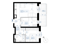 New flat 4E-658 | m253.99 | 3 Rooms | 2 Floor