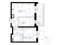 New apartment 4E-633 | m253.99 | 3 Rooms | 1 Floor
