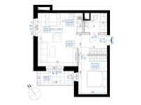 Nowe mieszkanie 4E-734 | 43,22 m2 | 2 Pokoje | 5 Piętro