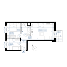 New apartment 4E-657 | m253.65 | 3 Rooms | 2 Floor