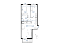 Nowe mieszkanie 4F-638 | 62,60 m2 | 3 Pokoje | 1 Piętro