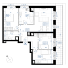 Nowe mieszkanie 4F-736 | 80,30 m2 | 4 Pokoje | 5 Piętro