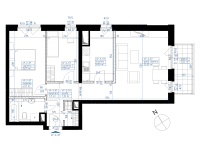 Nowe mieszkanie 4F-664 | 68,38 m2 | 3 Pokoje | 2 Piętro
