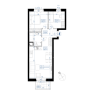 New apartment 4G-671 | m257.23 | 3 Rooms | 2 Floor