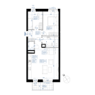 New apartment 4G-693 | m264.20 | 3 Rooms | 3 Floor