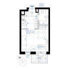 Nowy apartament 4G-739 | 31,00 m2 | 1 Pokoje | 5 Piętro