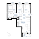 Nowe mieszkanie 4H-650 | 71,94 m2 | 4 Pokoje | 1 Piętro