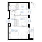 Nowe mieszkanie 4I-676 | 54,28 m2 | 3 Pokoje | 2 Piętro
