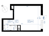 Nowy apartament U-751 | 34,10 m2 | 1 Pokoje | 0 Piętro