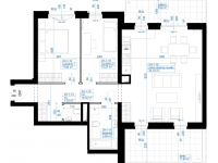 Nowy apartament 2H-469 | 72,31 m2 | 3 Pokoje | 1 Piętro