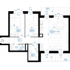 Nowy apartament 2H-489 | 71,28 m2 | 3 Pokoje | 2 Piętro
