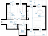 Nowy apartament 2H-509 | 72,12 m2 | 3 Pokoje | 3 Piętro